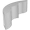 Ekena Millwork 3-in. W x 8-in. D x 8-in. H Ozark Architectural Grade PVC Knee Brace BRCP03X08X08OZK - alternate 4
